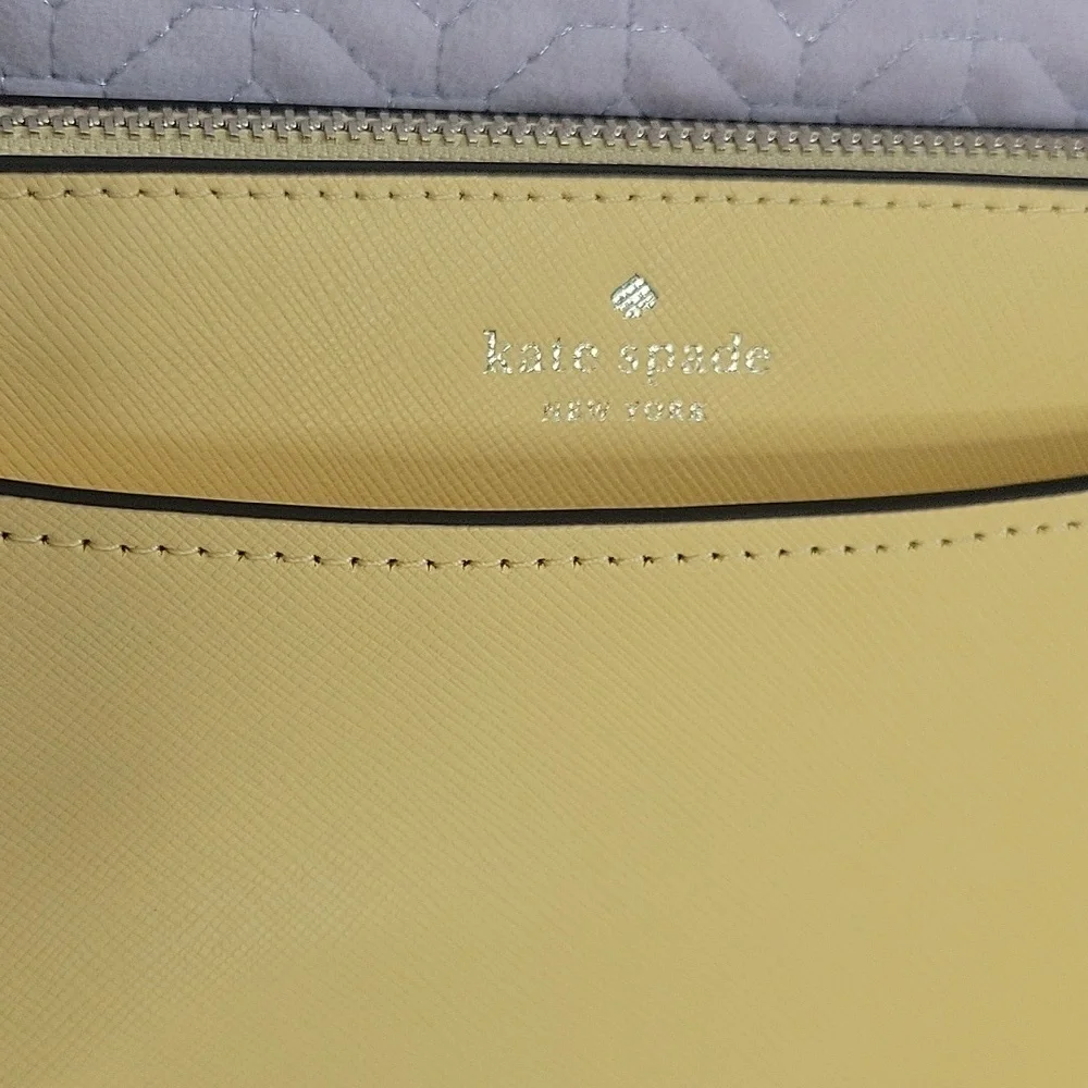 Kate Spade Butter Yellow Crossbody Bag with Minimalist Design NWT